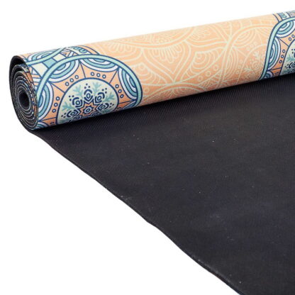 Коврик для йоги замшевый каучуковый двухслойный 3мм Record